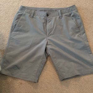 Light Grey Under Armour Golf Shorts - Size 34